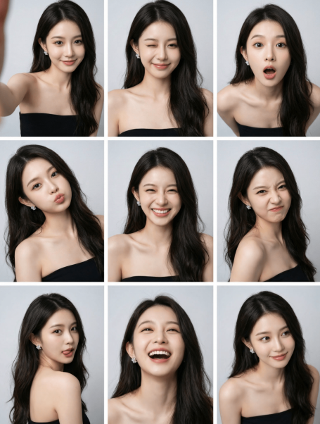 美女写真九宫格