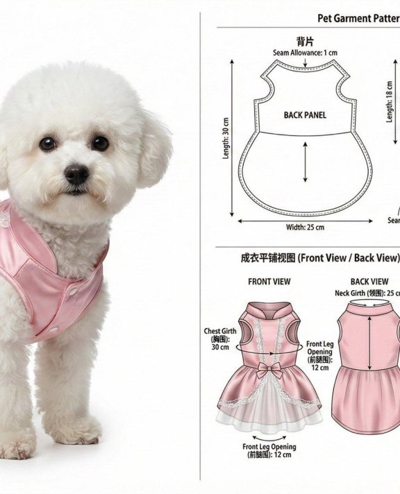 ai变现的新路子服装打版（宠物衣服和人都通用）